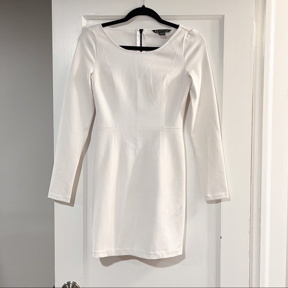 Armani Exchange Dresses & Skirts - ARMANI EXCHANGE AX Fitted Bodycon Long Sleeve Mini Zip Up Dress Size S